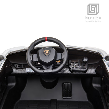 12V Electric Lamborghini Veneno Ride-On Car with Remote Control, Music, and Lights