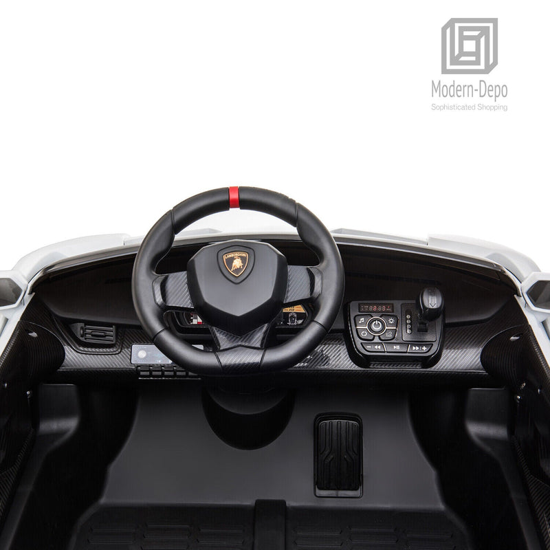 12V Electric Lamborghini Veneno Ride-On Car with Remote Control, Music, and Lights