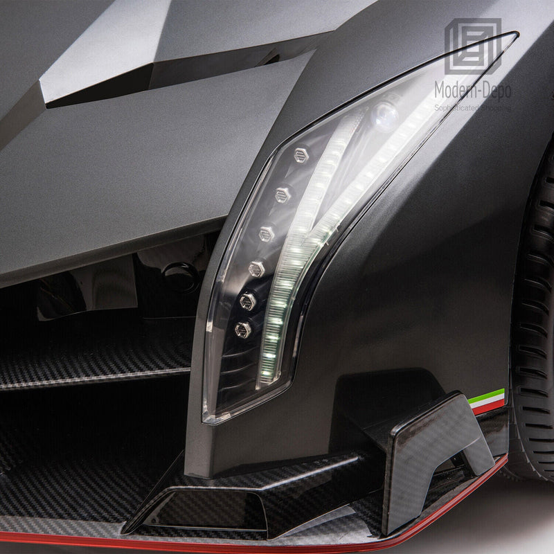 12V Electric Lamborghini Veneno Ride-On Car with Remote Control, Music, and Lights