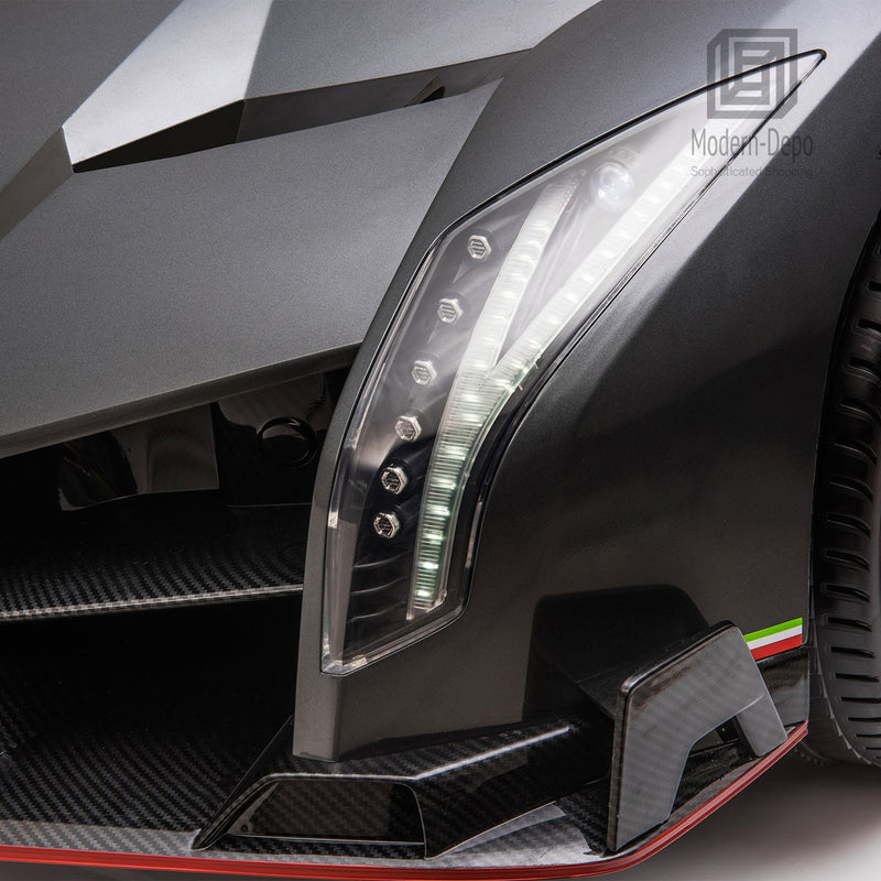 12V Electric Lamborghini Veneno Ride-On Car with Remote Control, Music, and Lights