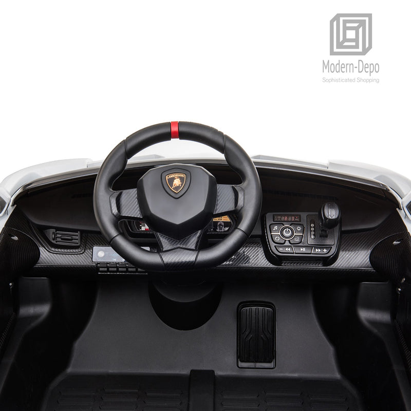 12V Electric Lamborghini Veneno Ride-On Car with Remote Control, Music, and Lights