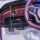 Licensed Bentley Style 12V Electric Ride On Car for Kids with LED Remote Control