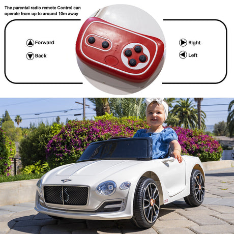 12V Electric Licensed Bentley Style Kids Ride On Car with Remote Control