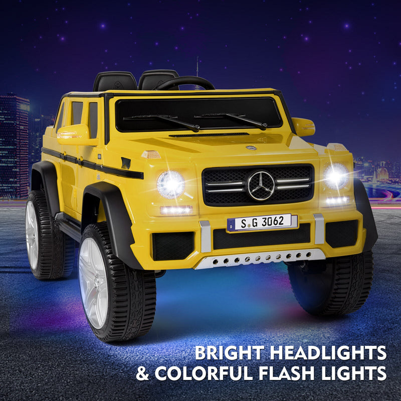 12V Electric Mercedes Benz Ride On Car for Kids with Lights, Music, and Remote Control
