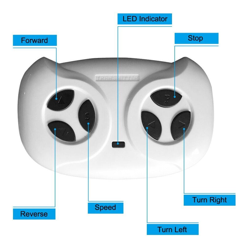 12V Electric Police Car Ride-On SUV for Kids with Remote Control - Black