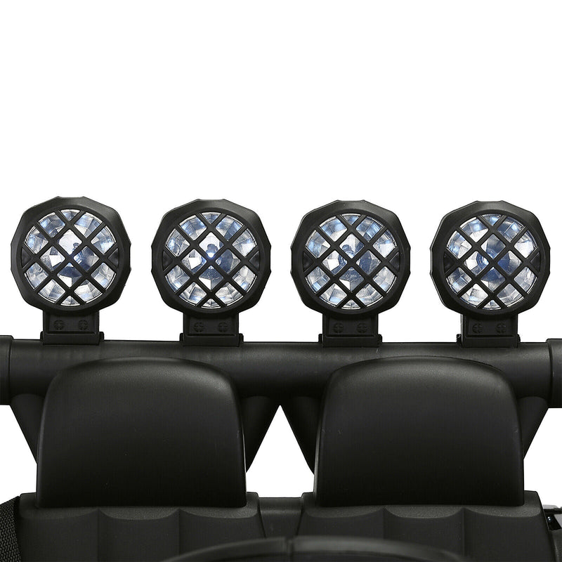 12V Electric Police Pickup Truck for Kids with Megaphone, Siren, and Flashing Lights - Remote Control Included