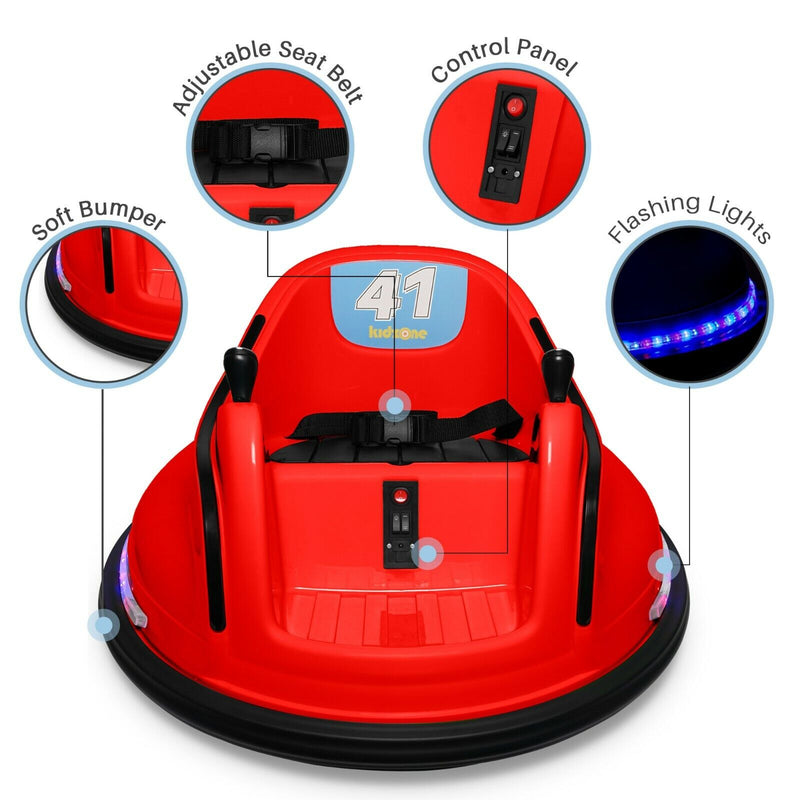 12V Electric Remote Control Bumper Car Ride-On Toy for Kids - New and Improved Version with Enhanced Safety Features