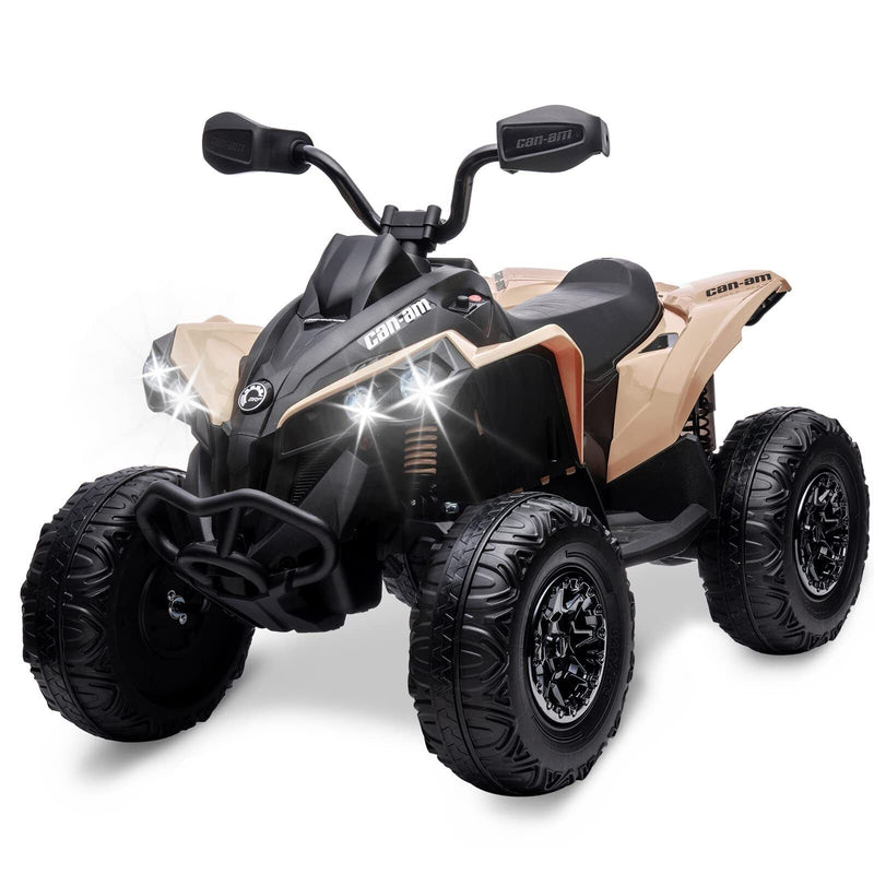 12V Electric Ride-On ATV for Kids with LED Lights and Music
