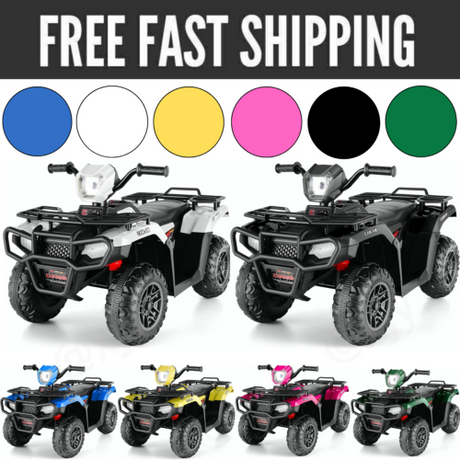 12V Electric Ride-On ATV for Kids with USB/MP3 Player - Perfect Gift for Ages 3-6!