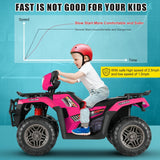 12V Electric Ride-On ATV Toy Car with USB/MP3 for Kids Ages 3-6