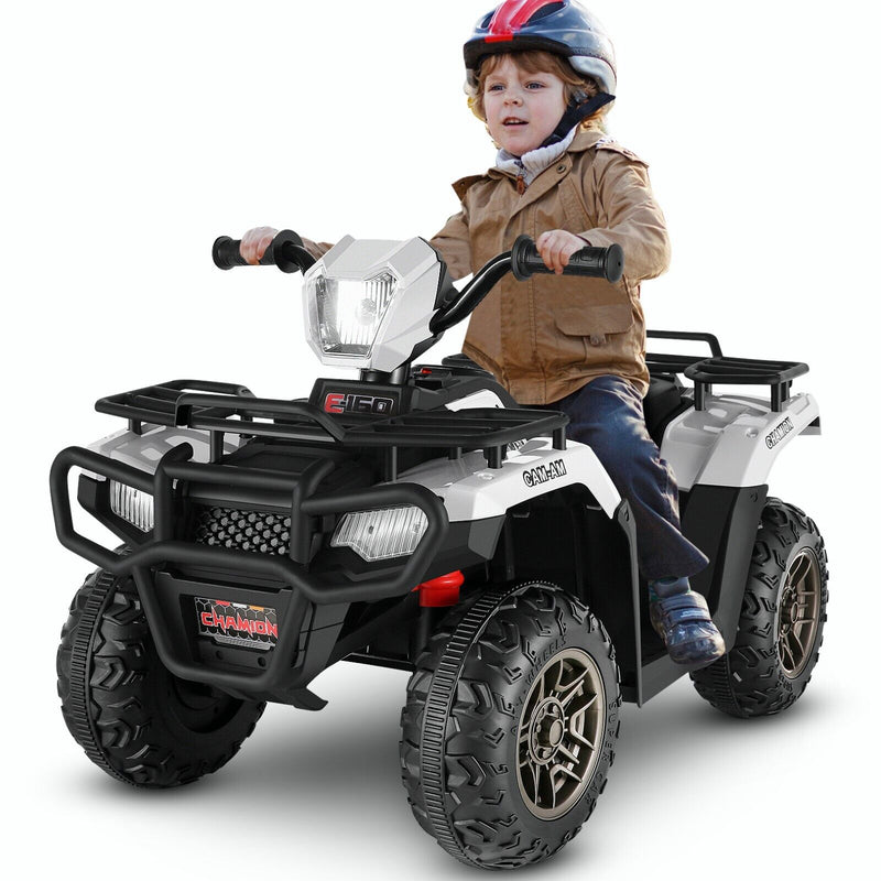 12V Electric Ride-On ATV Toy Car with USB/MP3 for Kids Ages 3-6