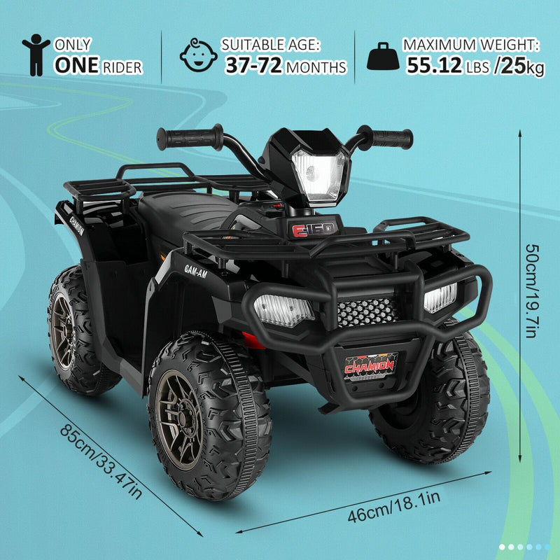 Electric ATV Ride-On Toy Car for Kids with USB/MP3, Suitable for Ages 3-6