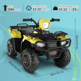 Electric ATV Ride-On Toy Car for Kids with USB/MP3, Suitable for Ages 3-6