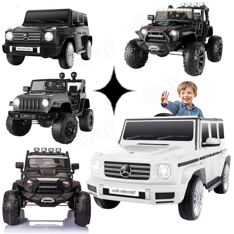 12V Electric Ride-On Car for Kids - Lamborghini & Mercedes Benz G500 in 1