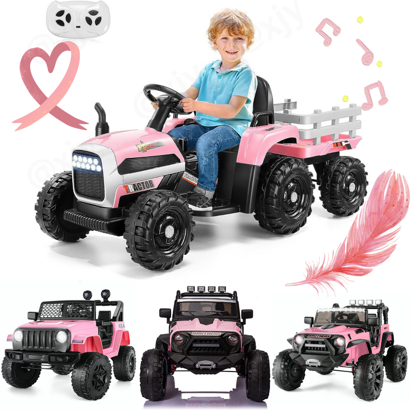 12V Electric Ride-On Car for Kids - Lamborghini and Mercedes Benz G500 Models