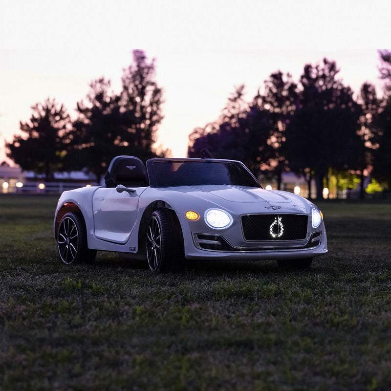 12V Electric Ride-On Car for Kids with Leather Seat - Bentley Style