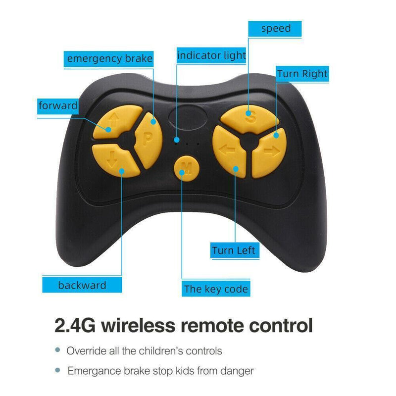 12V Electric Ride On Car for Kids with Remote Control - 3 Speeds, 4 Wheels, and Exciting Features!