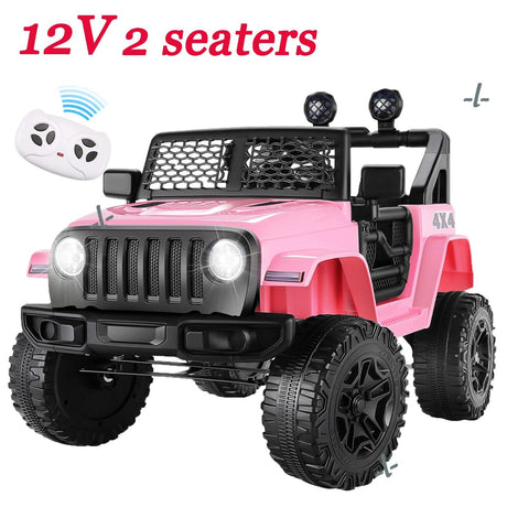 12V Kids Ride-on Car Truck with Parental Remote Control & LED Lights