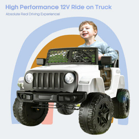 12V Electric Ride-On Car for Kids with Remote Control and 3-Speed Motor