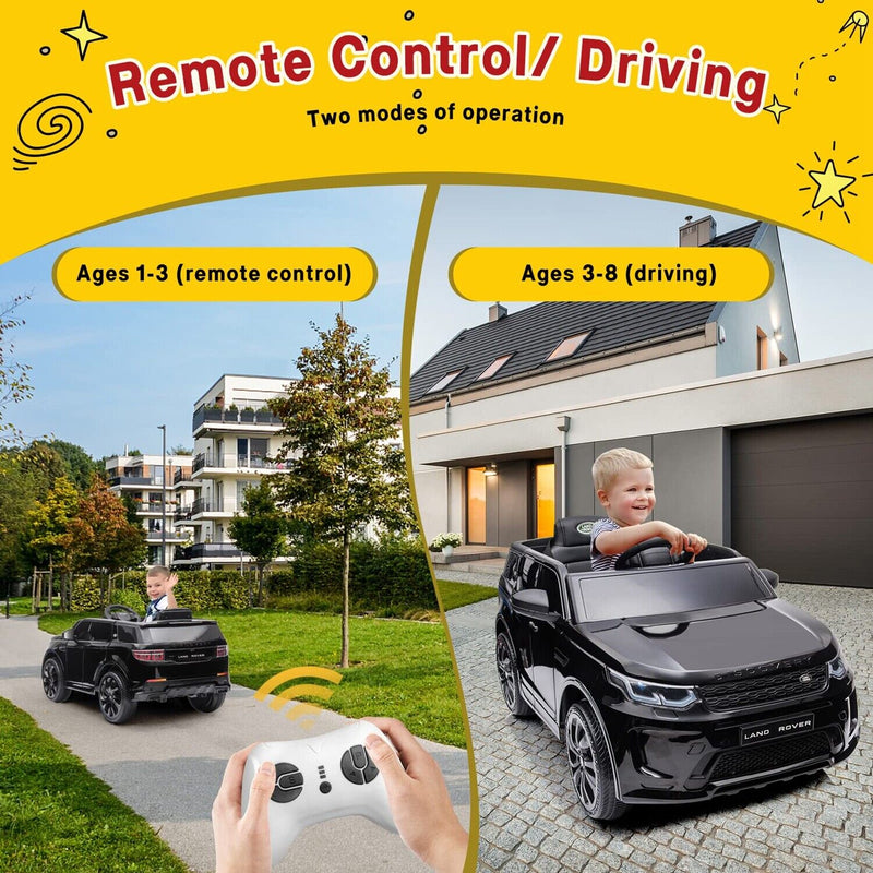12V Electric Ride-On Car for Kids with Remote Control - Black