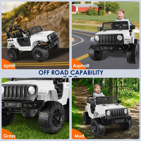 Electric Kids Ride On Car with Remote Control - 12V USA Toy Vehicle
