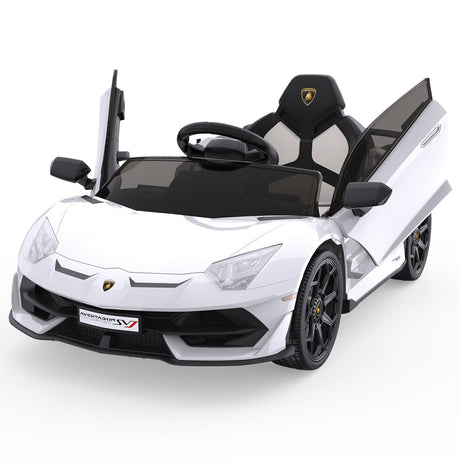 12V Electric Ride-On Car for Kids with Remote Control, LED Lights, and 2 Speed Options - Perfect Gift for Children