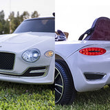 12V Electric Ride-On Car for Kids with Remote Control, LED Lights, and MP3 Player - BENTLEY Style