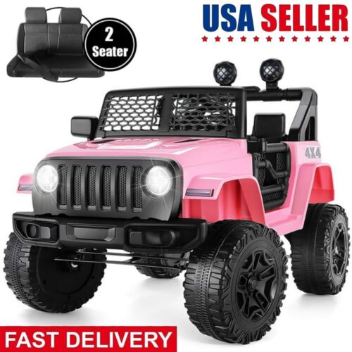 12V Electric Ride-On Car for Kids with Remote Control, MP3 Player, and LED Lights - Perfect Gift Toy