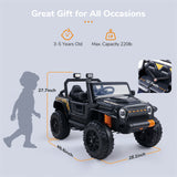 12V Electric Parent-Child Ride On Truck with Remote Control - 2 Seater Kids Car