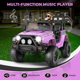 12V Electric Ride On Car for Kids with Spring Suspension & Remote Control