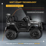 12V Remote Control Truck Toy for Kids - Electric Ride On Car with 4 Wheels