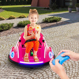 12V Electric Ride On Car for Toddlers with Remote Control and Flashing LED Lights - Perfect Gift for Little Drivers