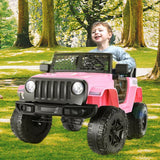 12V Electric Ride-On Car/Truck for Kids with MP3 Music and Remote Control - Pink