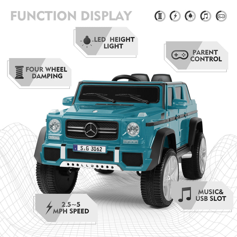 12V Electric Ride On Car Truck for Kids with MP3, USB, LED Lights, and Remote Control