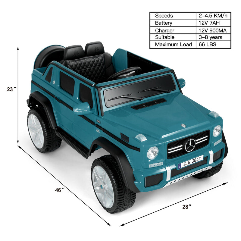 12V Electric Ride On Car Truck for Kids with MP3, USB, LED Lights, and Remote Control
