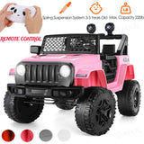 12V Electric Ride-On Car Trucks for Kids with Remote Control, MP3 & LED Lights