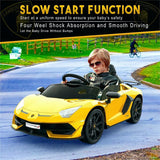 Electric Sports Car for Kids with 2 Speeds and LED Lights - 12V Ride-On Vehicle with Remote Control