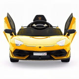 12V Electric Battery Powered Sports Car for Kids with Remote Control - Yellow