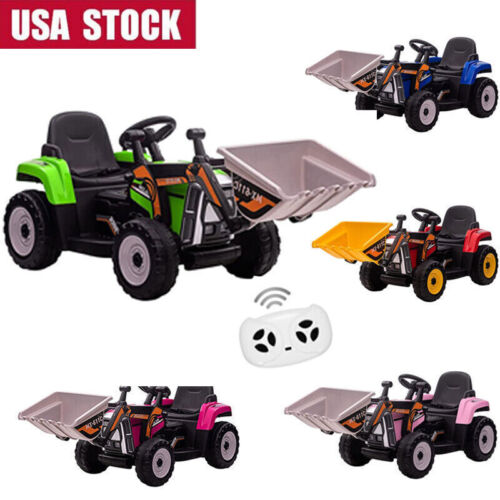 12V Electric Ride-On Excavator for Kids with Bluetooth and 3 Speeds