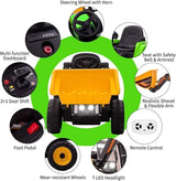 12V Electric Ride-On Excavator for Kids with Bluetooth and 3 Speeds