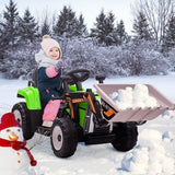 12V Electric Ride-On Excavator for Kids with Bluetooth and 3 Speeds