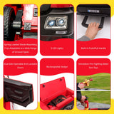 12V Electric Ride-On Fire Truck Toy with Remote Control for Kids Ages 3-7