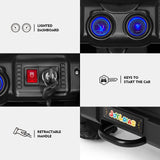 12V Electric Ride-On Truck for Kids with Music, LED Lights, Bluetooth, MP3, and Remote Control