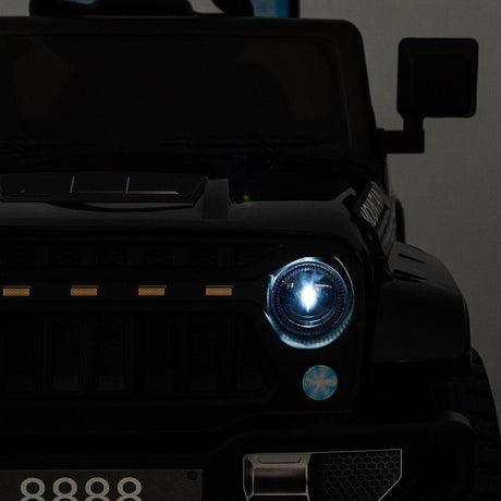 12V Electric Ride On Jeep Toy Car for Kids with Remote Control, Music, and LED Lights - 3 Speed Options