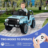 12V Electric Ride On Jeep Toy Car for Kids with Remote Control, Music, and LED Lights - 3 Speed Options