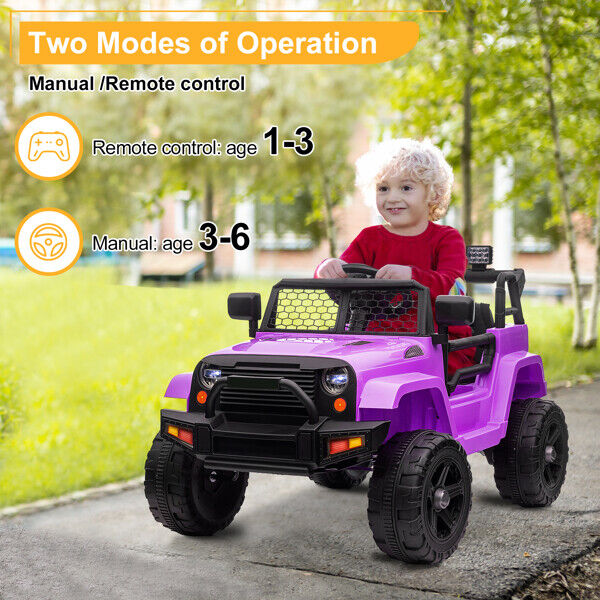 12V Electric Ride On Jeep Toy Car for Kids with Remote Control - Perfect Gift for US Children