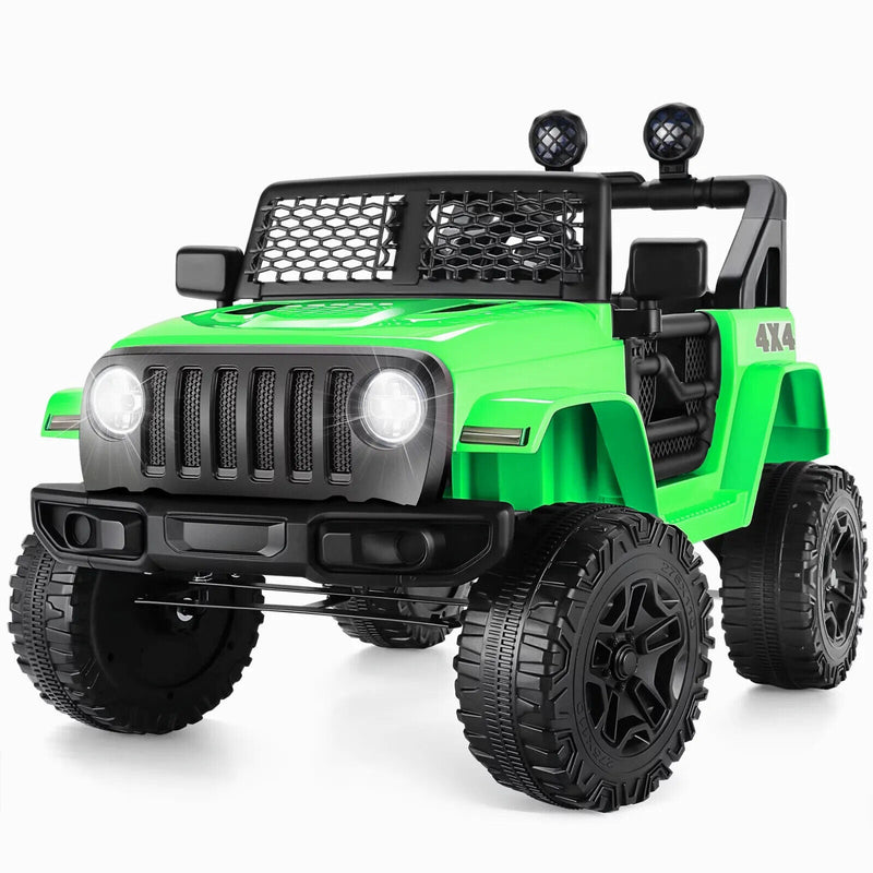 12V Electric Ride On Jeep Toy Car with Remote Control, Bluetooth, and MP3 Player for Kids