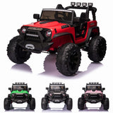 12V Electric Ride On Jeep Toy Car with USB, Bluetooth, and Remote Control for Kids