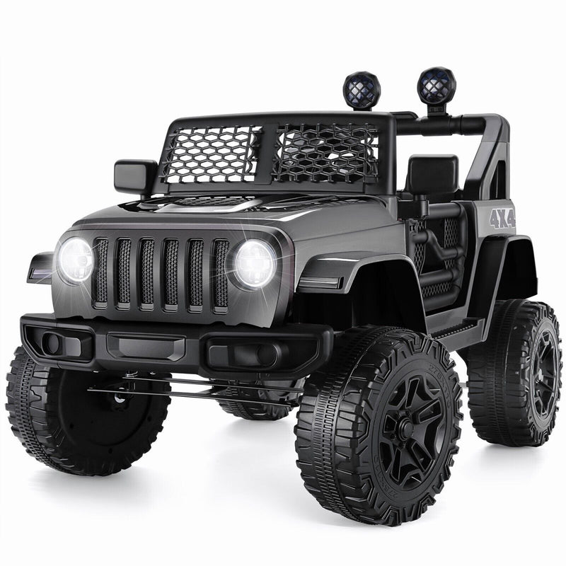 12V Electric Ride On Jeep Toy Car with USB, Bluetooth, and Remote Control for Kids