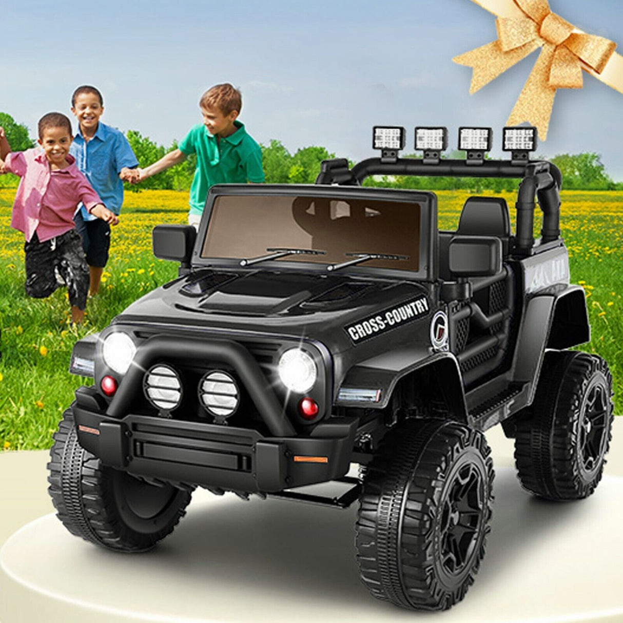 12V Battery Powered Electric Ride-On Truck for Kids with Remote Control - 60W Motor